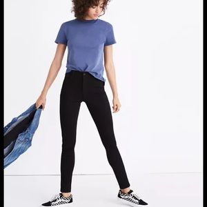 Madewell roadtripper high waisted skinny jeans black
